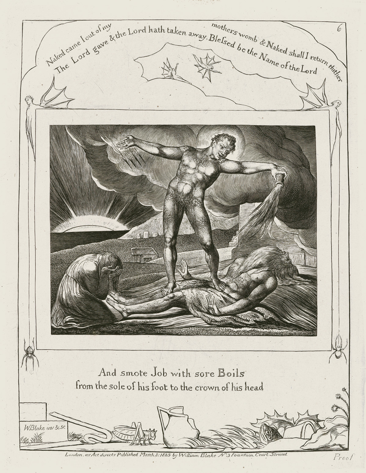BLAKE, WILLIAM. Illustrations of the Book of Job.